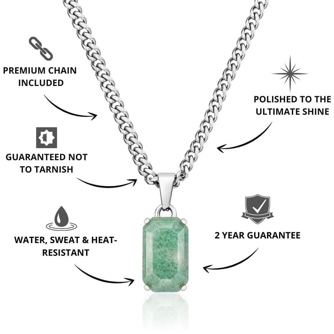 Aventurine Pendant | Silver - Image 3