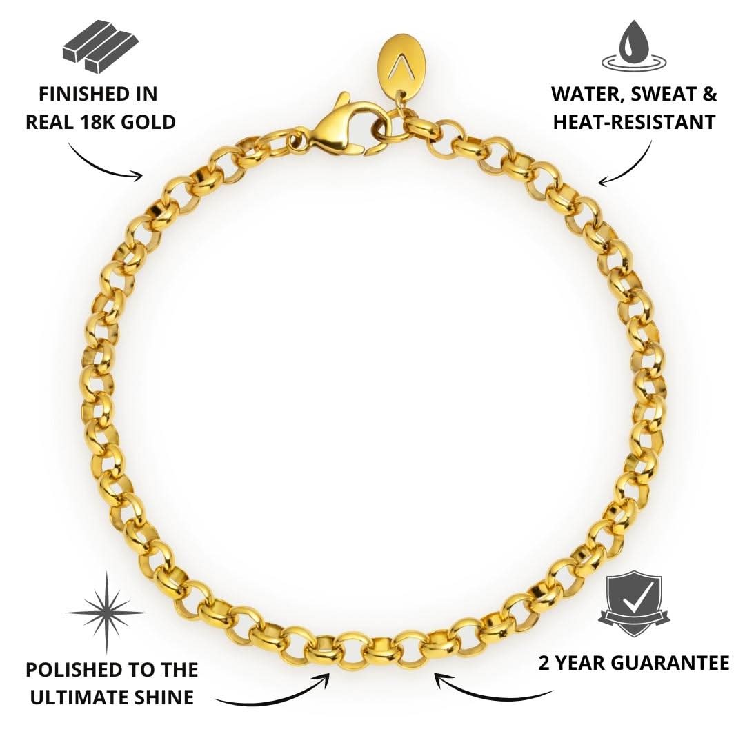 Belcher Bracelet Gold | 5mm - Image 3