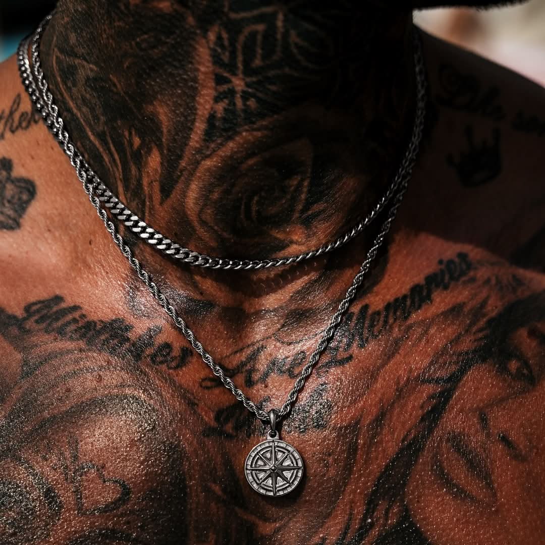 Compass Pendant | Gun Metal - Image 2