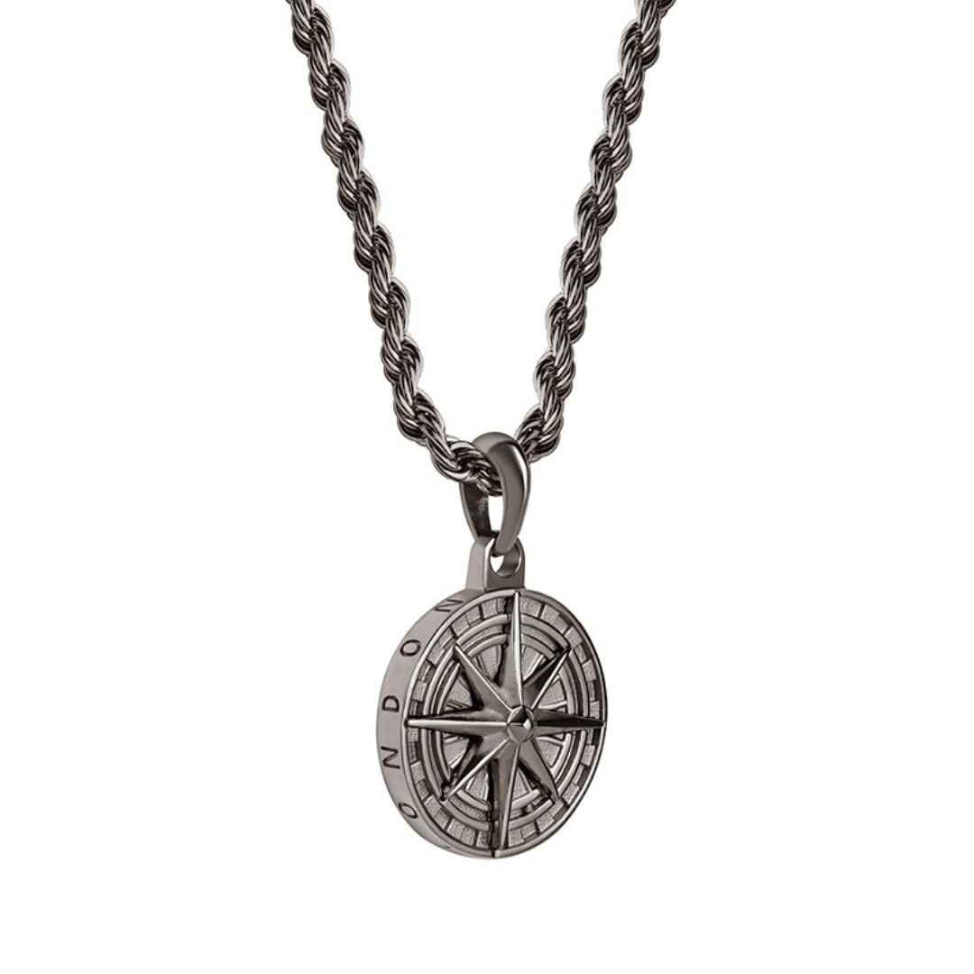 Compass Pendant | Gun Metal - Image 5