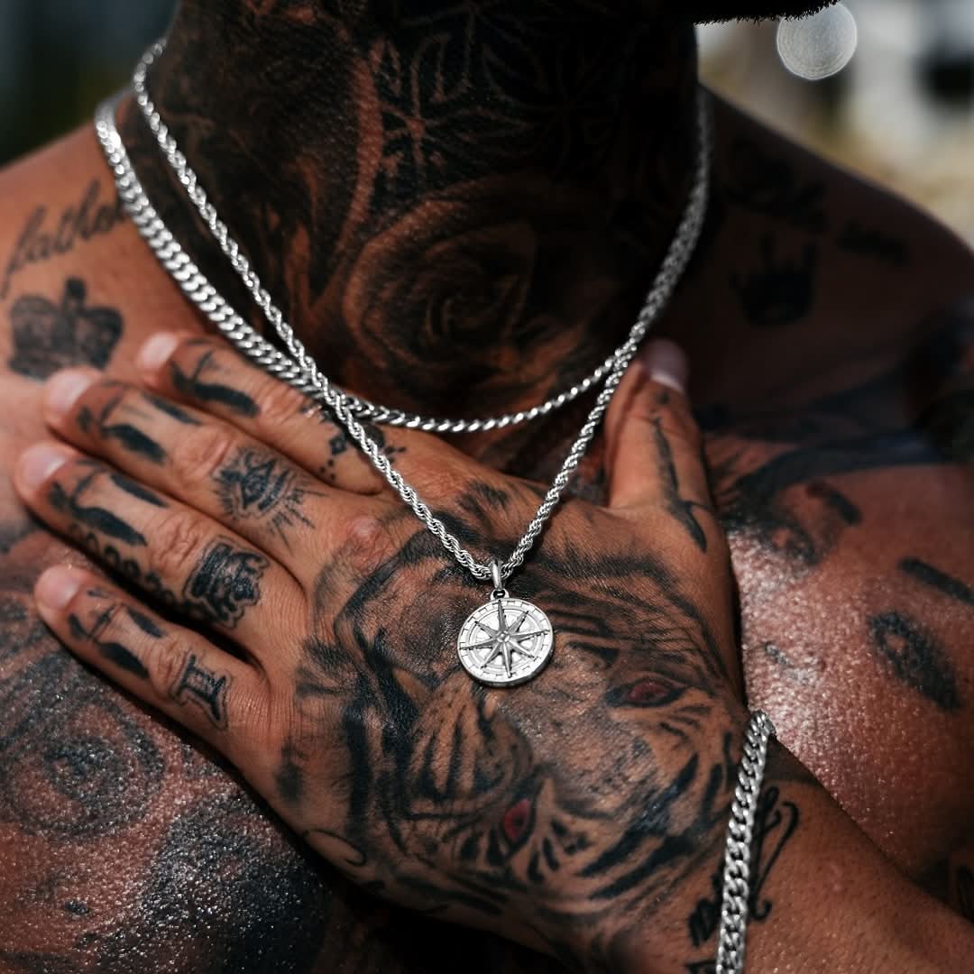 Compass x Cuban Set | Silver - Image 2