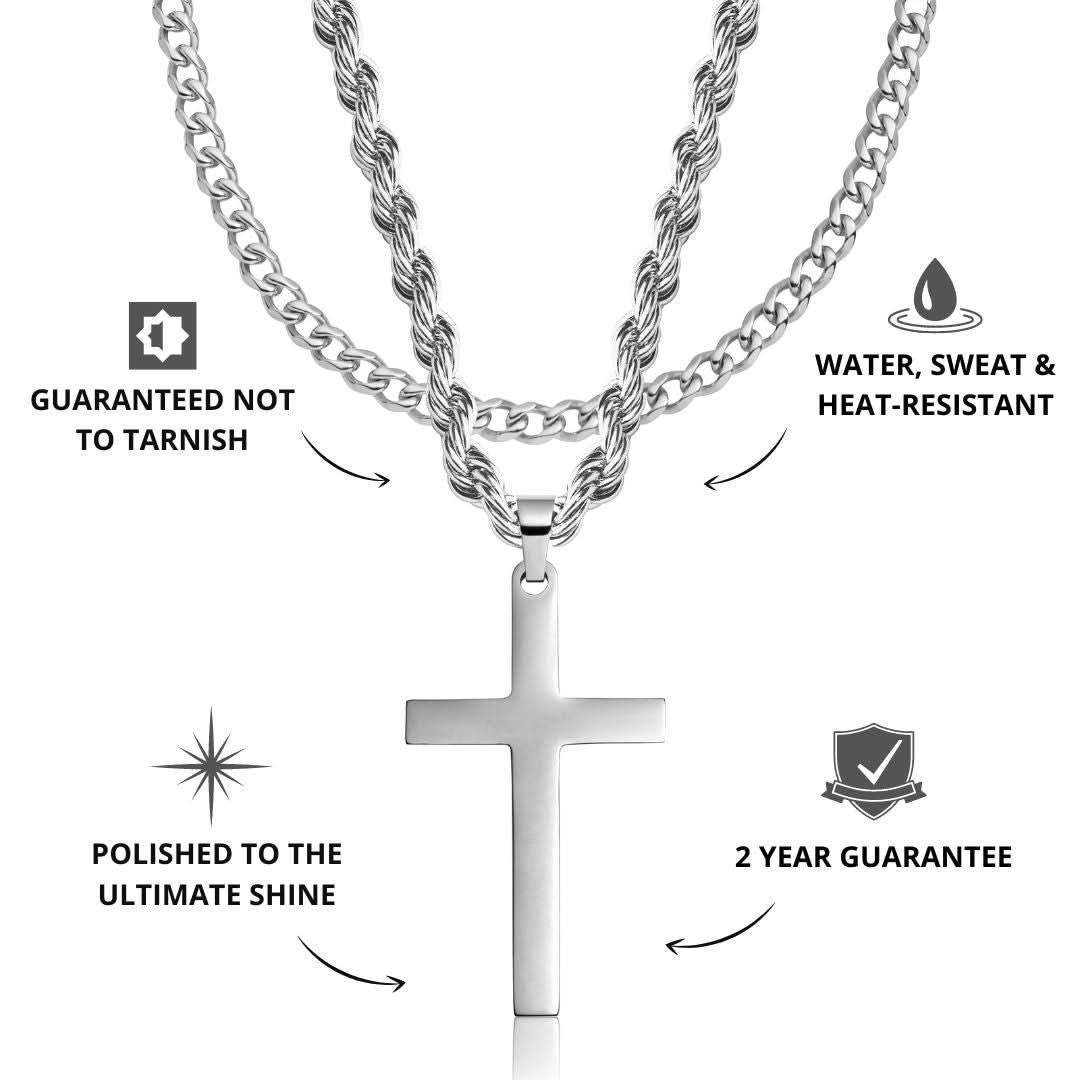 Cross x Cuban Set | Silver - Image 3