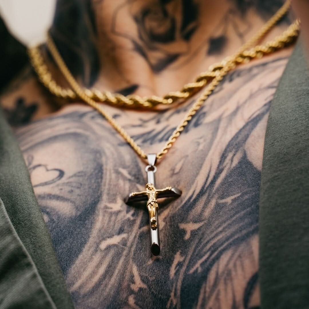 Crucifix x Rope Set | Gun Metal & Gold - Image 5