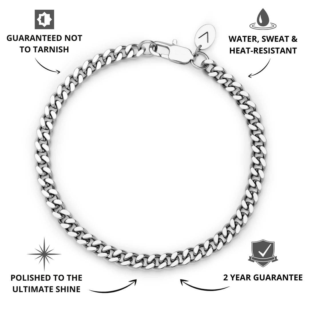 Cuban Bracelet Silver | 5mm - Image 3