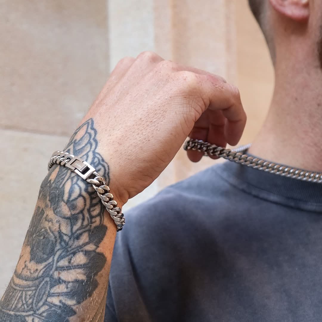 Cuban Bracelet Silver | 8mm - Image 4