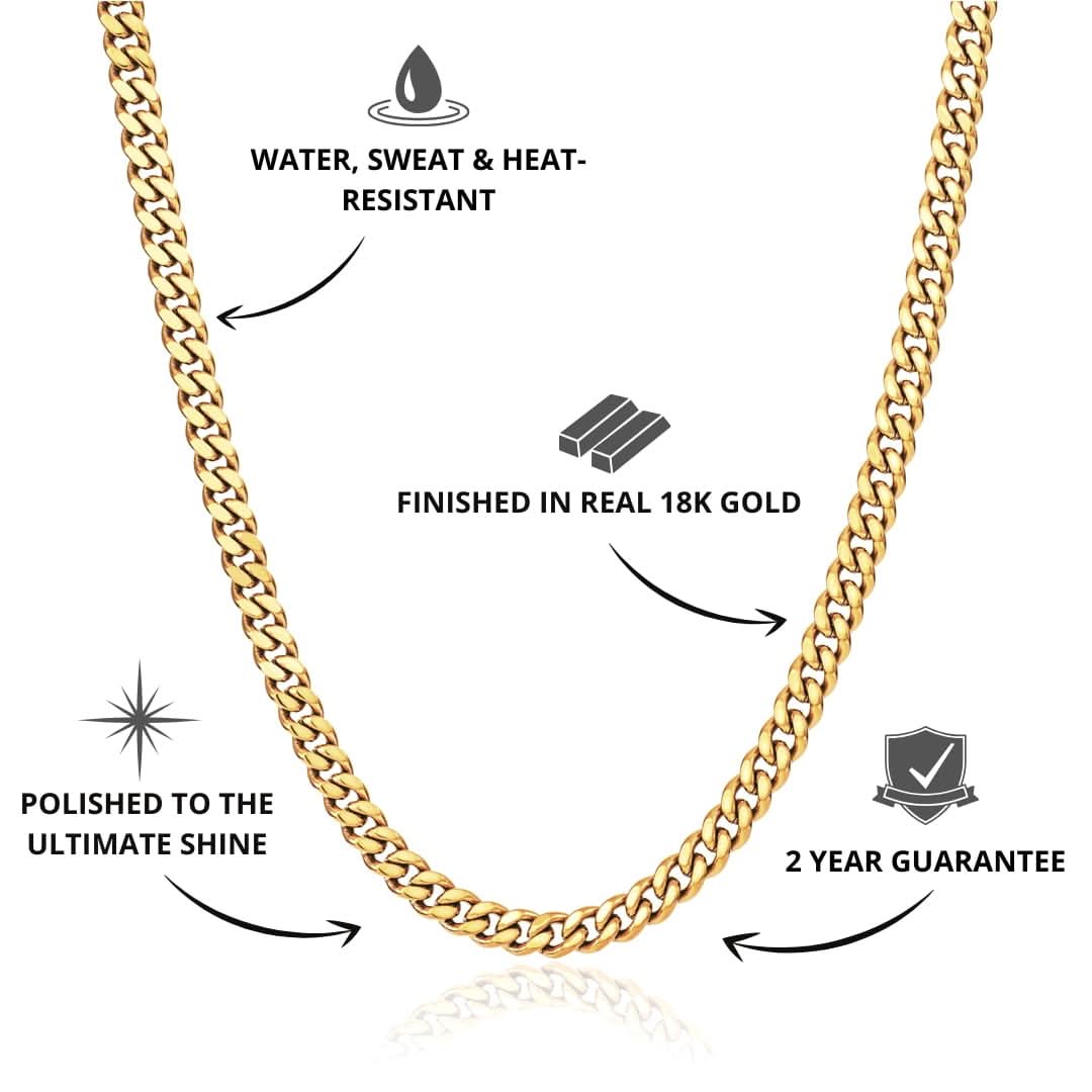 Cuban Chain Gold | 5mm - Image 3
