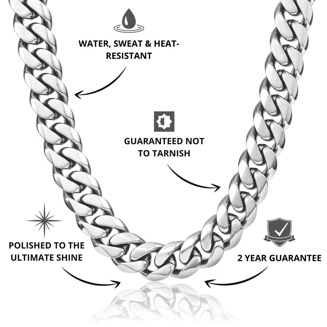 Cuban Chain Silver | 14mm - Image 3