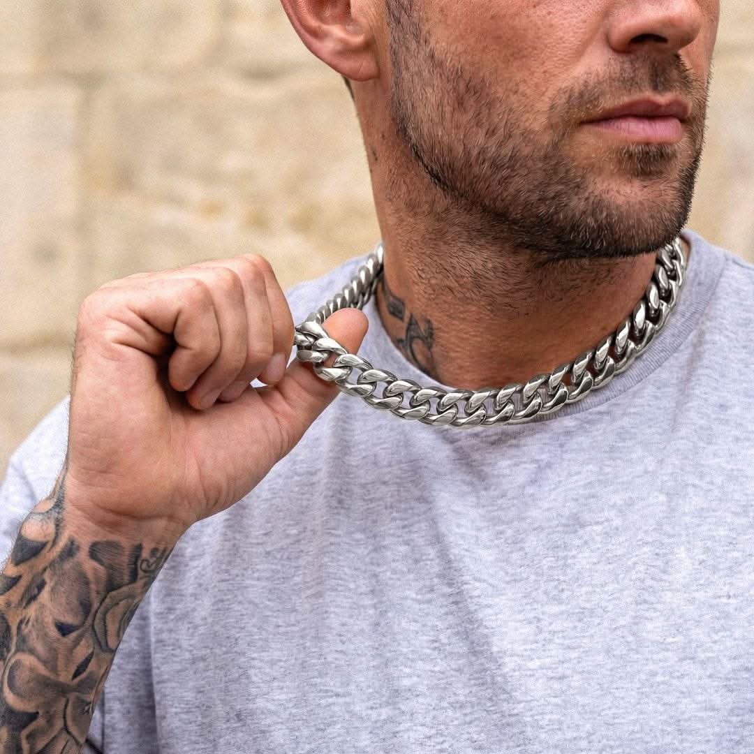 Cuban Chain Silver | 14mm - Image 4
