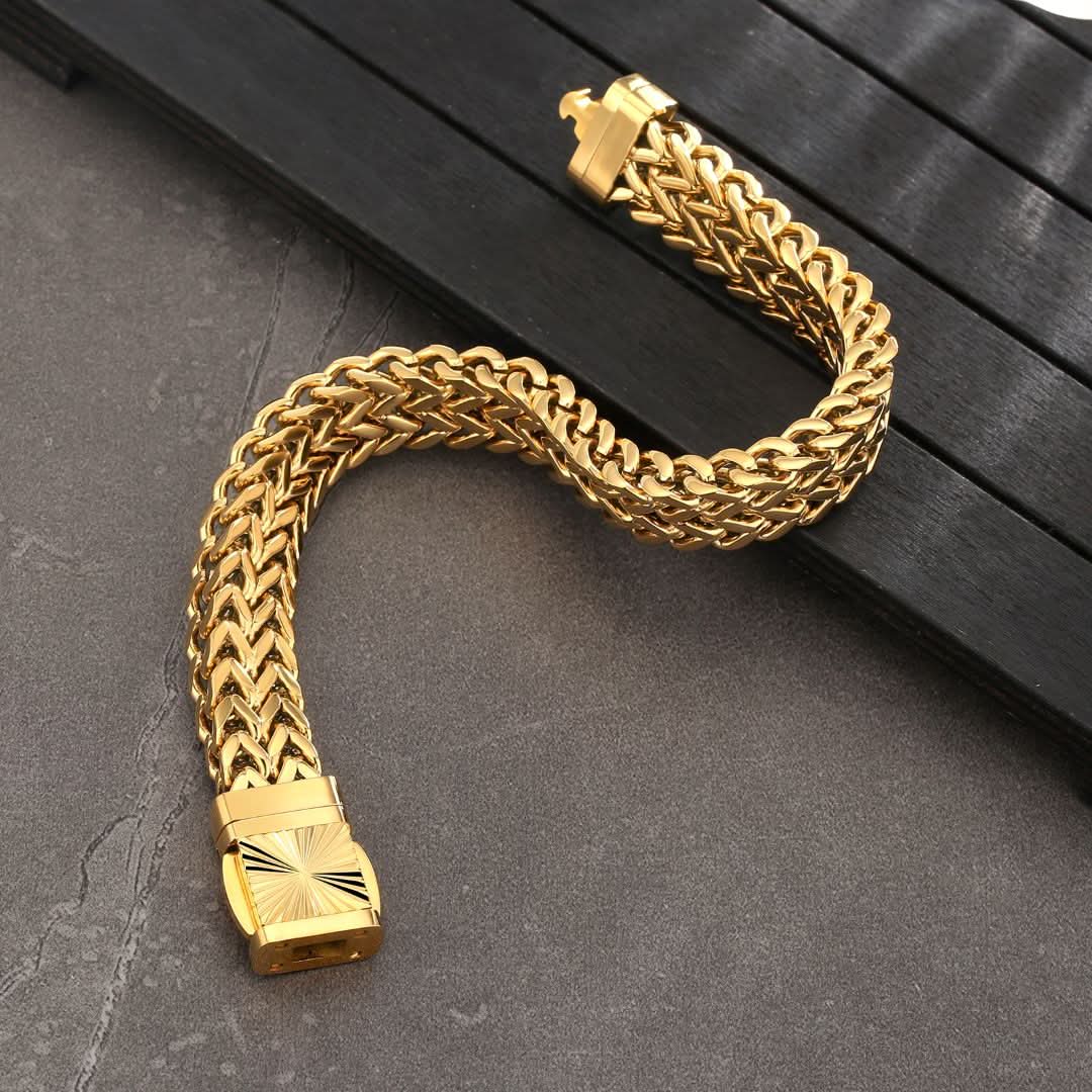 Franco Bracelet Gold | 12mm - Image 4