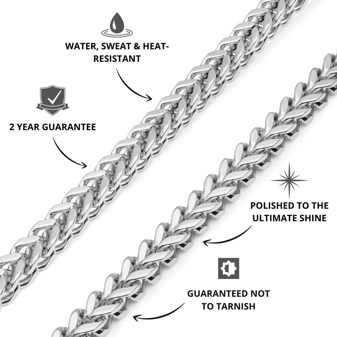 Franco Chain Silver | 8mm - Image 4