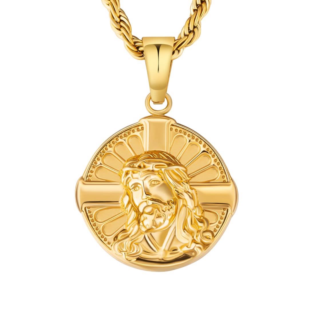 Jesus Pendant | Gold