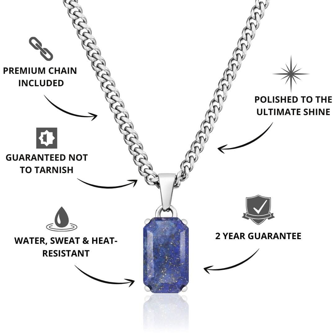 Lapis Pendant | Silver - Image 3