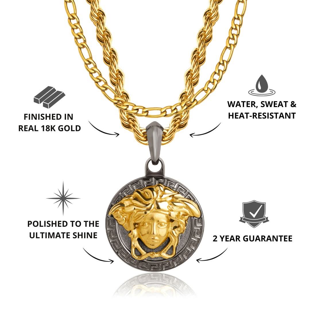 Medusa x Figaro Set | Gun Metal & Gold - Image 3