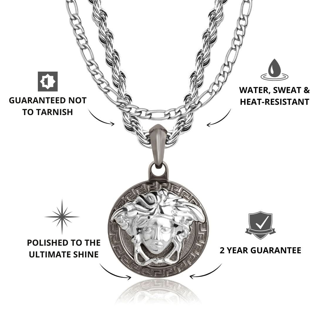 Medusa x Figaro Set | Gun Metal & Silver - Image 3