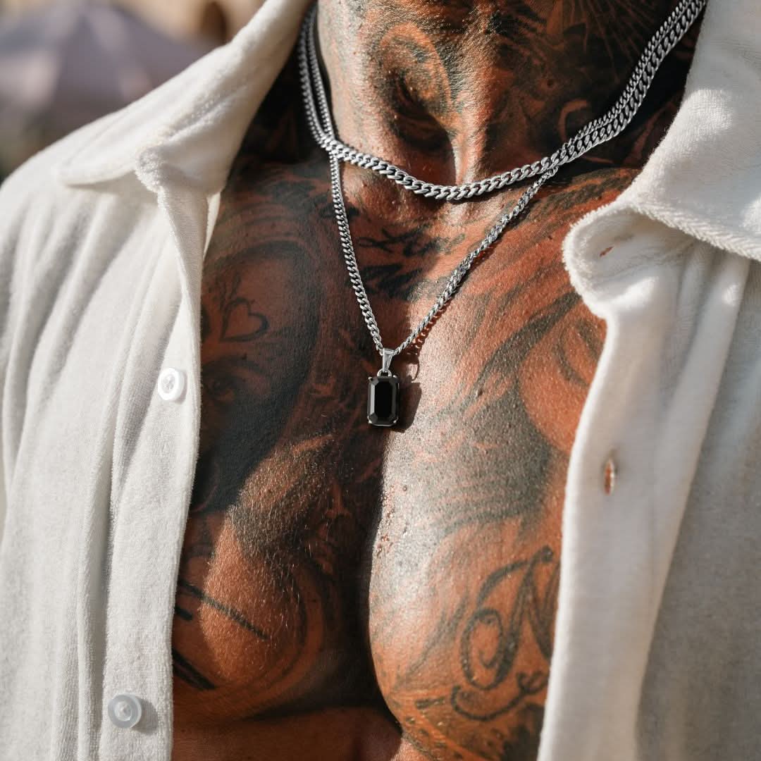 Onyx x Cuban Set | Silver - Image 4