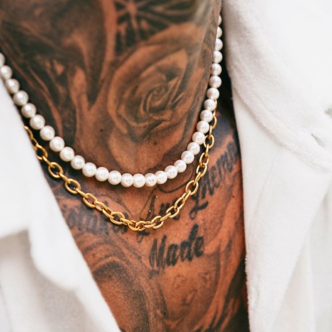 Pearl x Oval Link Chain | Gold - Image 4