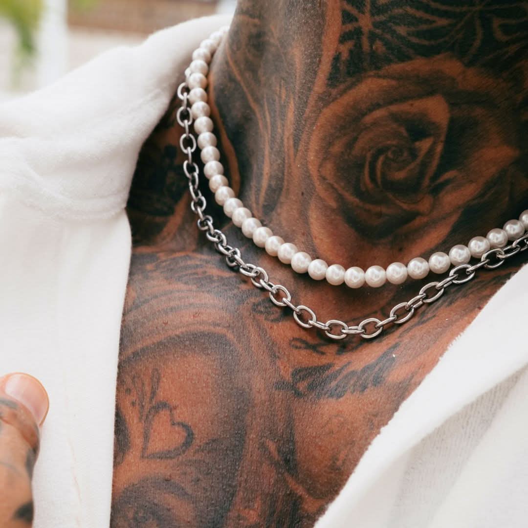 Pearl x Oval Link Chain | Silver - Image 6