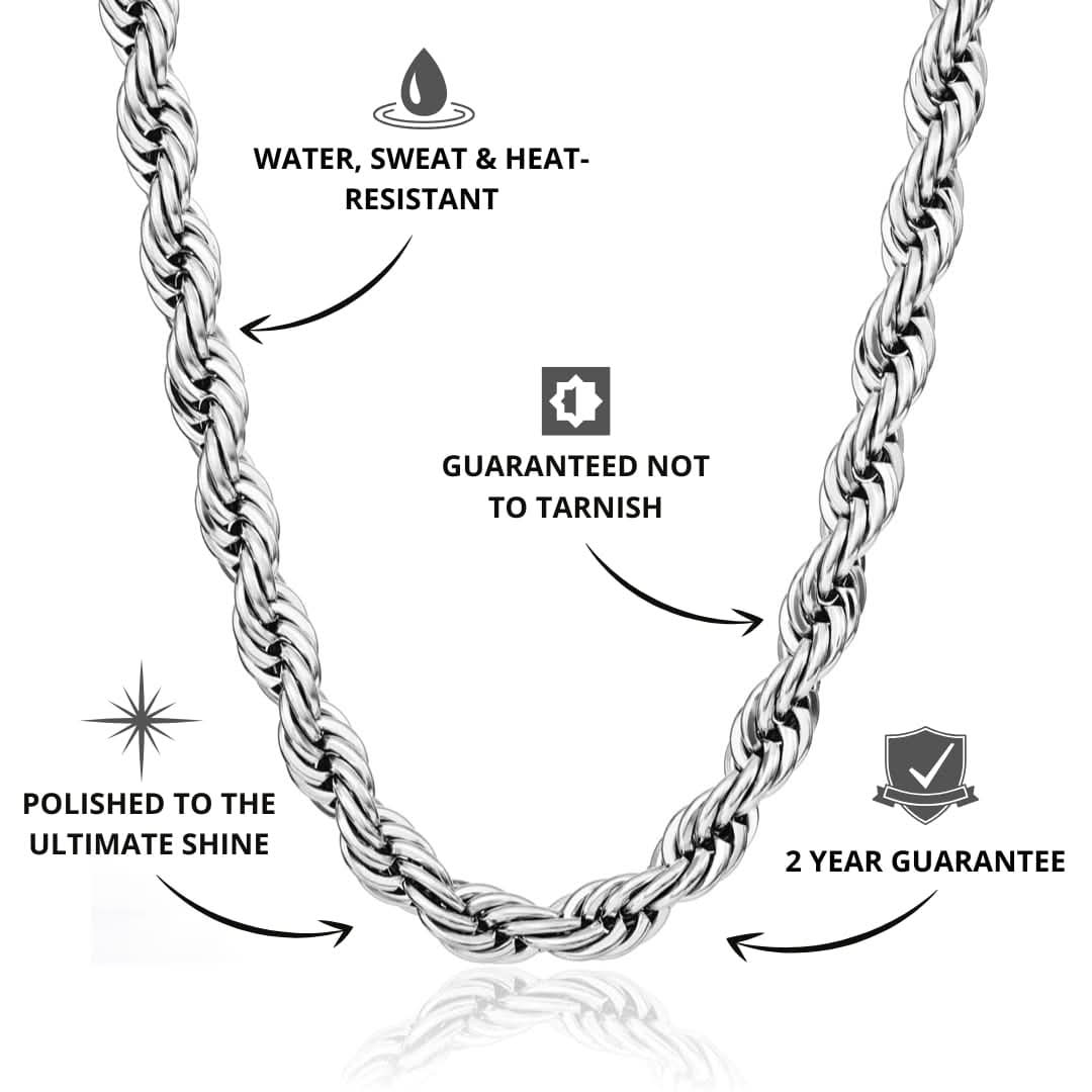 Rope Chain Silver | 8mm - Image 3