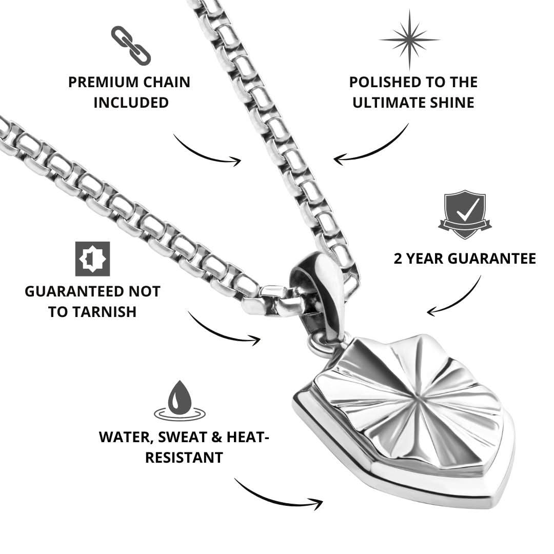 Shield Pendant | Silver - Image 3