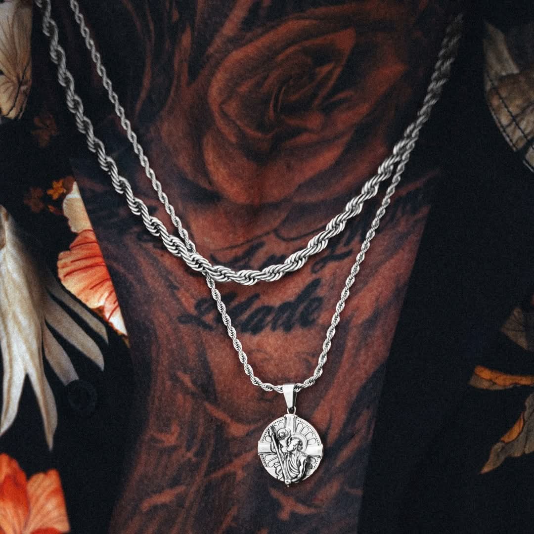 St Christopher LE x Rope Set | Silver - Image 7