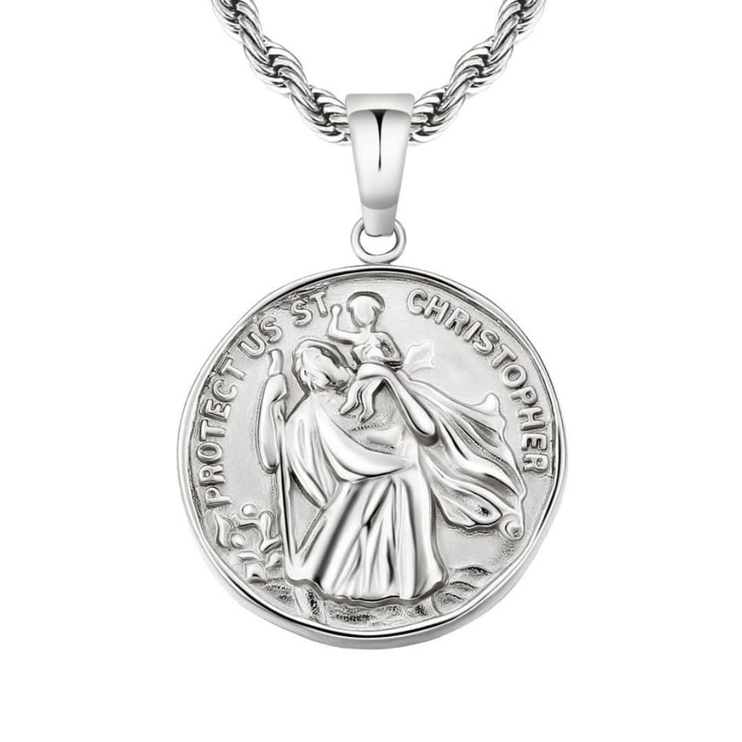St Christopher Pendant | Silver