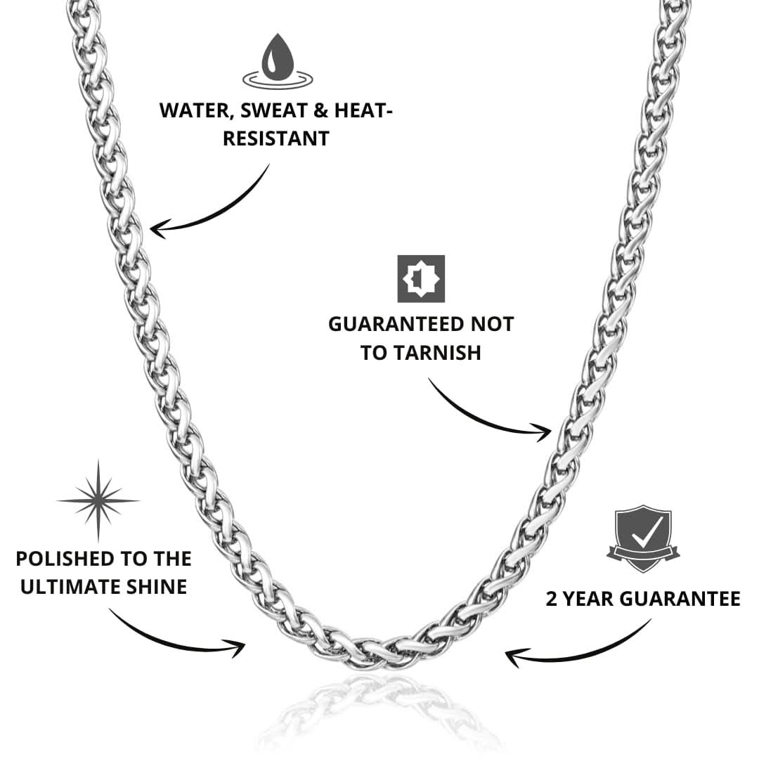 Wheat Chain Silver | 3mm - Image 2