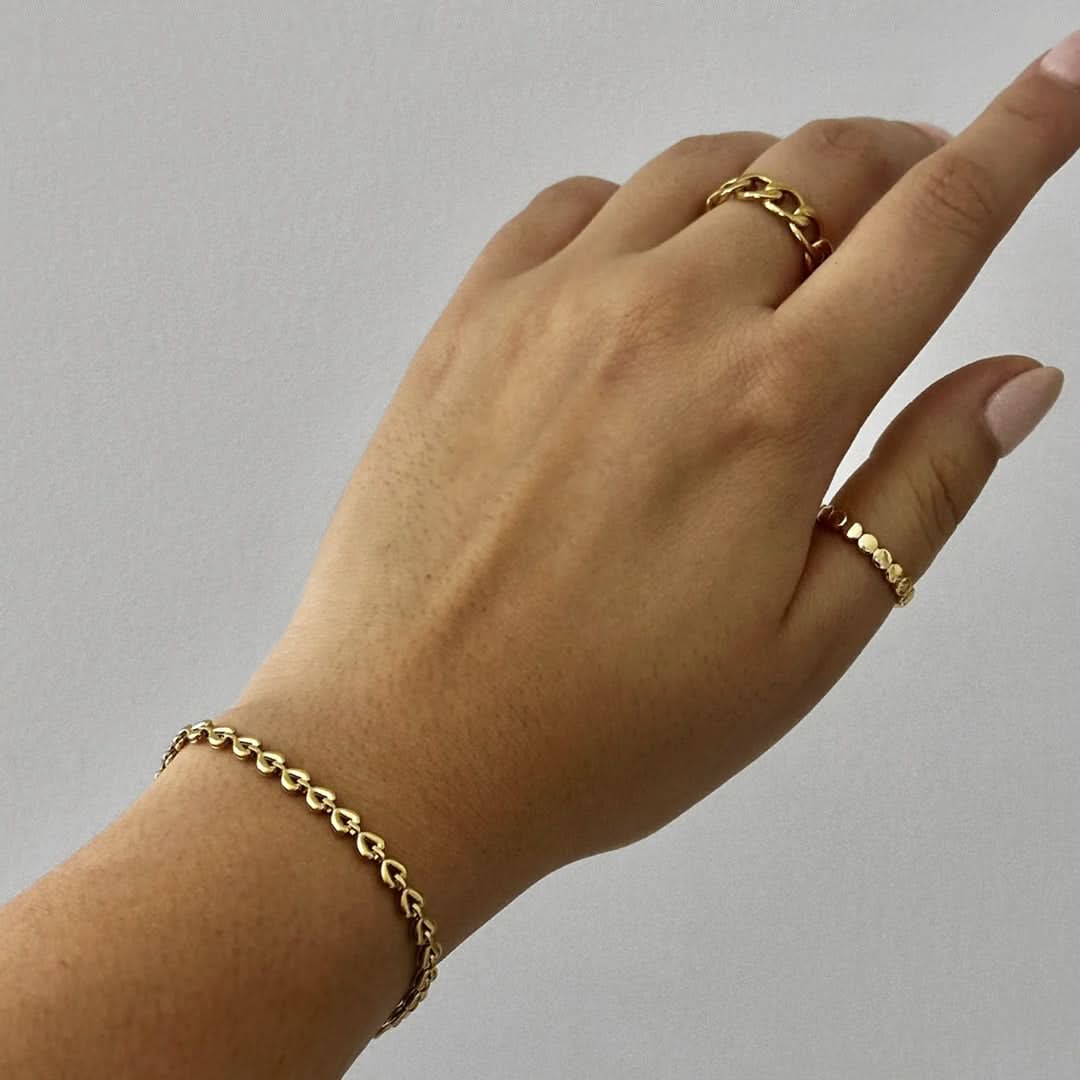 Heart Bracelet Gold - Image 2